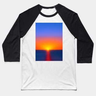 EVOCATIVE SIMPLE OCEAN SUNSET Baseball T-Shirt